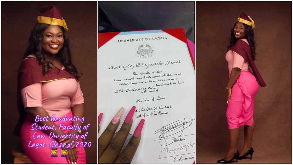 She is the only first class student in her faculty. She is the only first class student in her faculty.