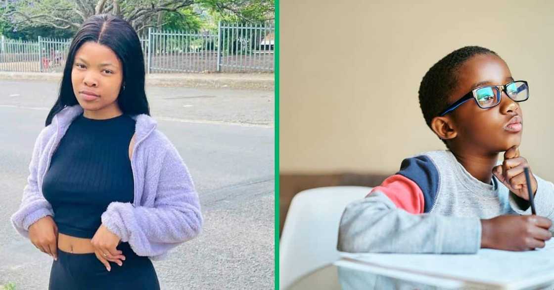 A TikTok video of a child's homework. A TikTok video of a child's homework.