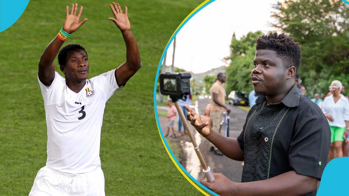 Asamoah Gyan, African Vlogger, YouTuber, Wode Maya, Ghana, Black Stars, Algeria Asamoah Gyan, African Vlogger, YouTuber, Wode Maya, Ghana, Black Stars, Algeria