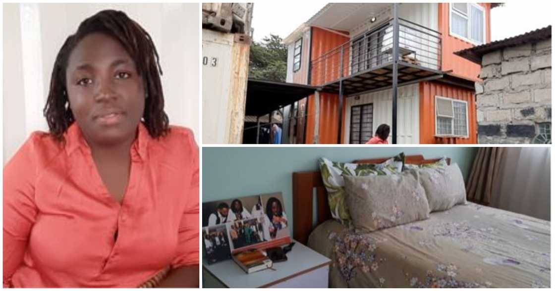 Woman flaunts her container house Woman flaunts her container house
