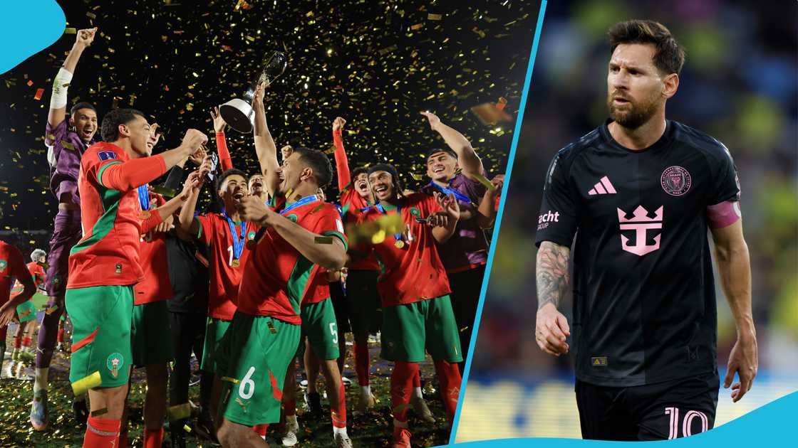Messi reacts to Morocco’s upset win, Morocco beats Argentina, Morocco over Argentina, 2025 U20 World Cup, Lionel Messi, Mohammed Ouabhi. Messi reacts to Morocco’s upset win, Morocco beats Argentina, Morocco over Argentina, 2025 U20 World Cup, Lionel Messi, Mohammed Ouabhi.