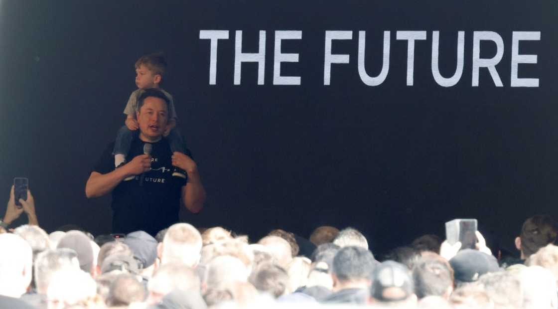Elon Musk brought his son to the Tesla factory near Berlin that was hit by an arson attack Elon Musk brought his son to the Tesla factory near Berlin that was hit by an arson attack