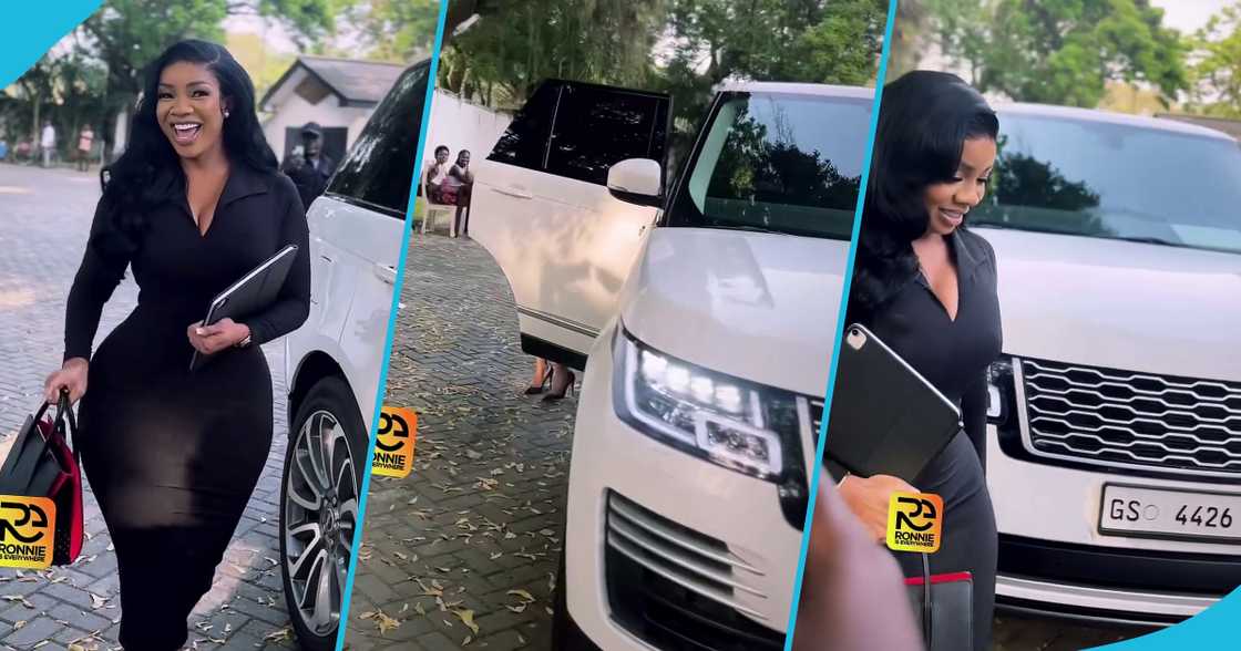 Serwaa Amihere shows off her Range Rover LWB Serwaa Amihere shows off her Range Rover LWB