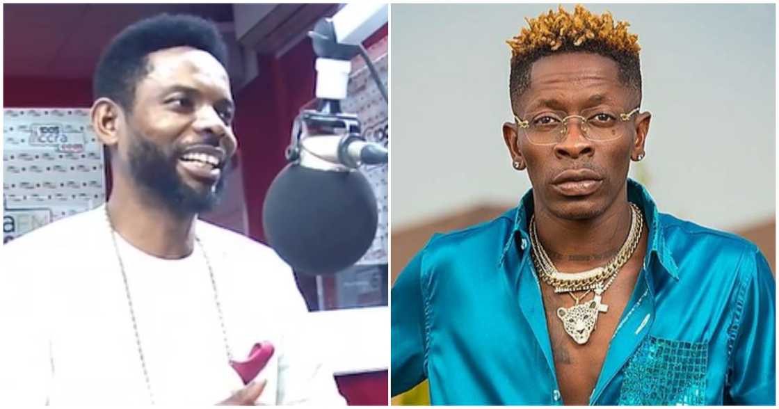 Jesus Ahuofe and Shatta Wale. Jesus Ahuofe and Shatta Wale.