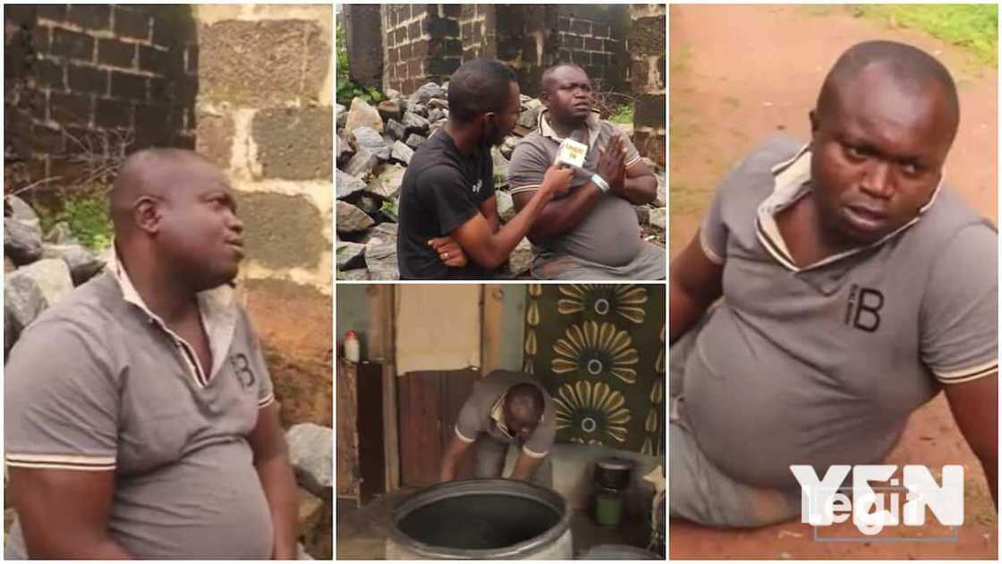 He cried for joy. He cried for joy.