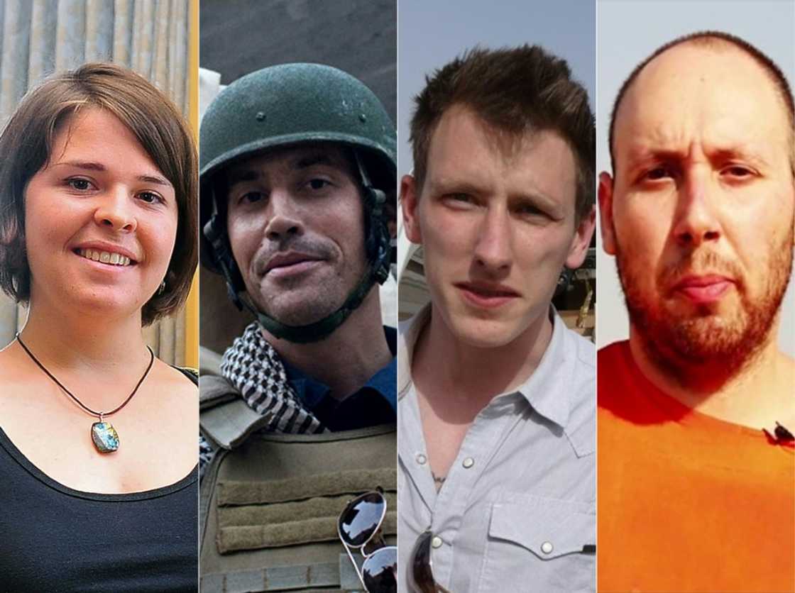From left to right, Kayla Mueller, James Foley, Peter Kassig and Steven Sotloff From left to right, Kayla Mueller, James Foley, Peter Kassig and Steven Sotloff