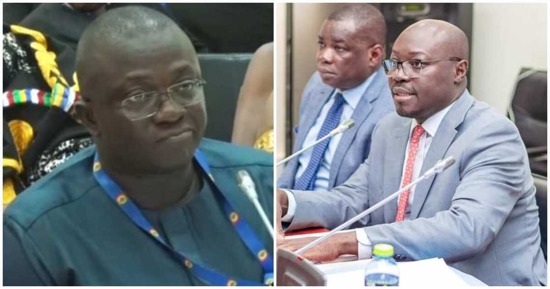 The Agric Minister-designate, Bryan Acheampong’s ‘eiii Ato’ reaction to the intense grilling by the new minority leader has stirred massive reactions online The Agric Minister-designate, Bryan Acheampong’s ‘eiii Ato’ reaction to the intense grilling by the new minority leader has stirred massive reactions online