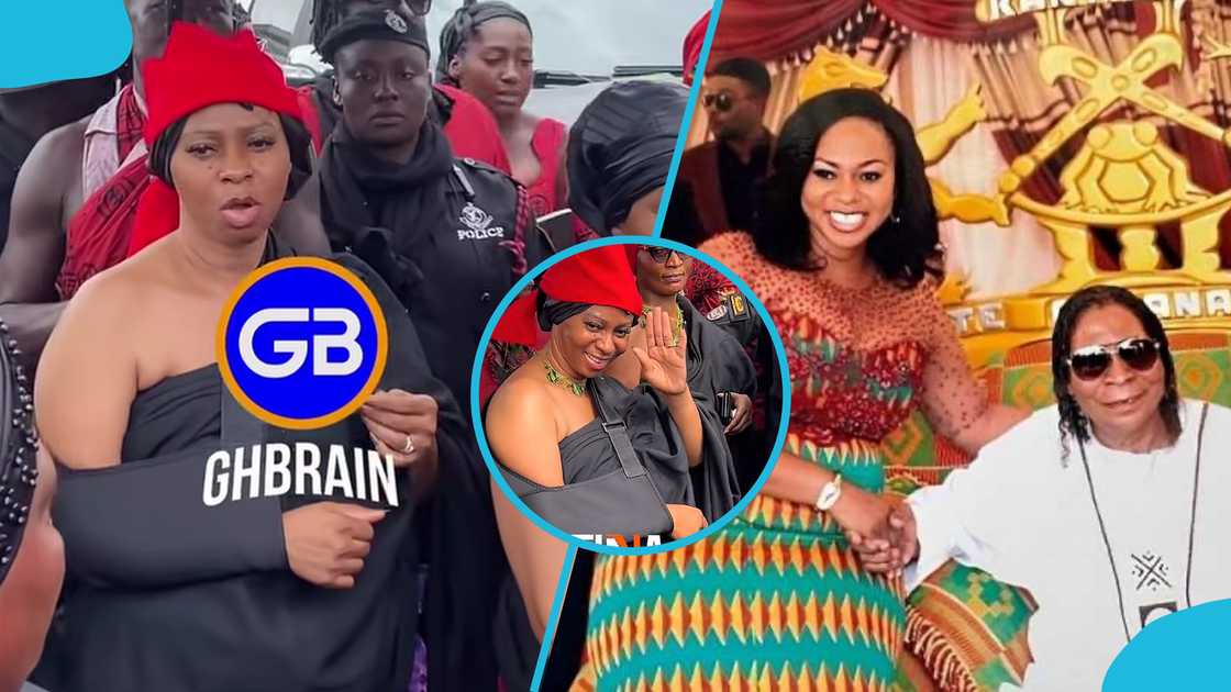 Adwoa Safo makes emotional appearance at father's funeral as recovery continues after attack. Adwoa Safo makes emotional appearance at father's funeral as recovery continues after attack.