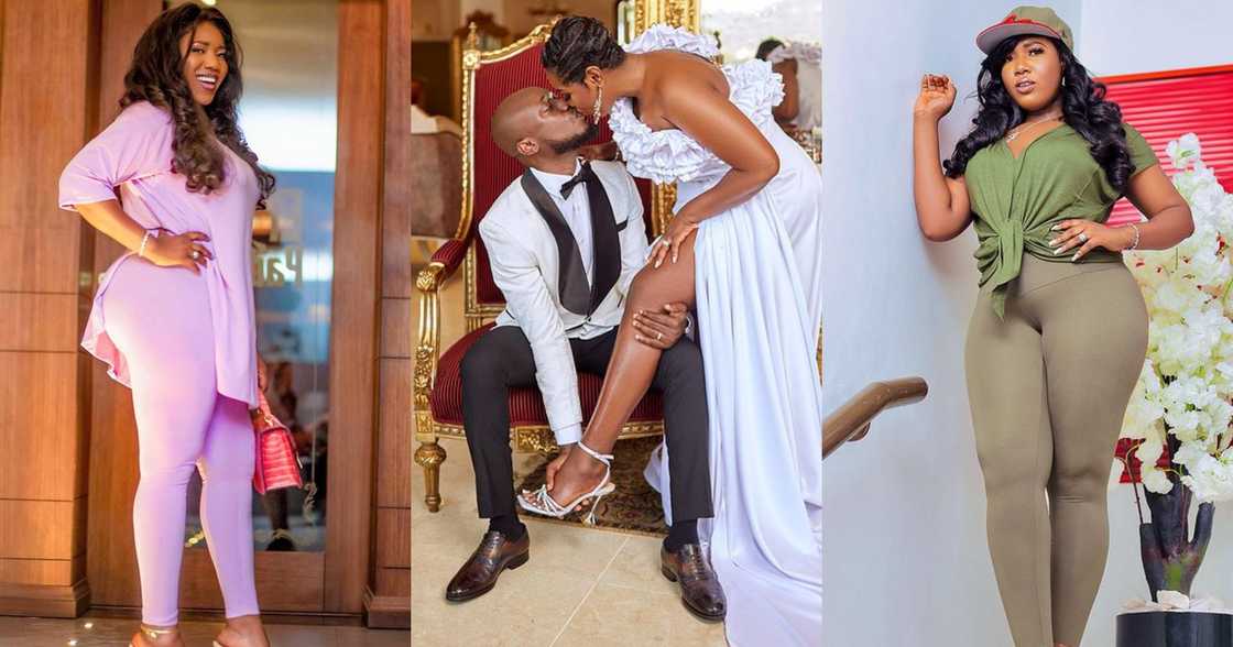 Nkonkonsa's wife licks his wedding ring as they renew their vows on 2nd marriage anniversary