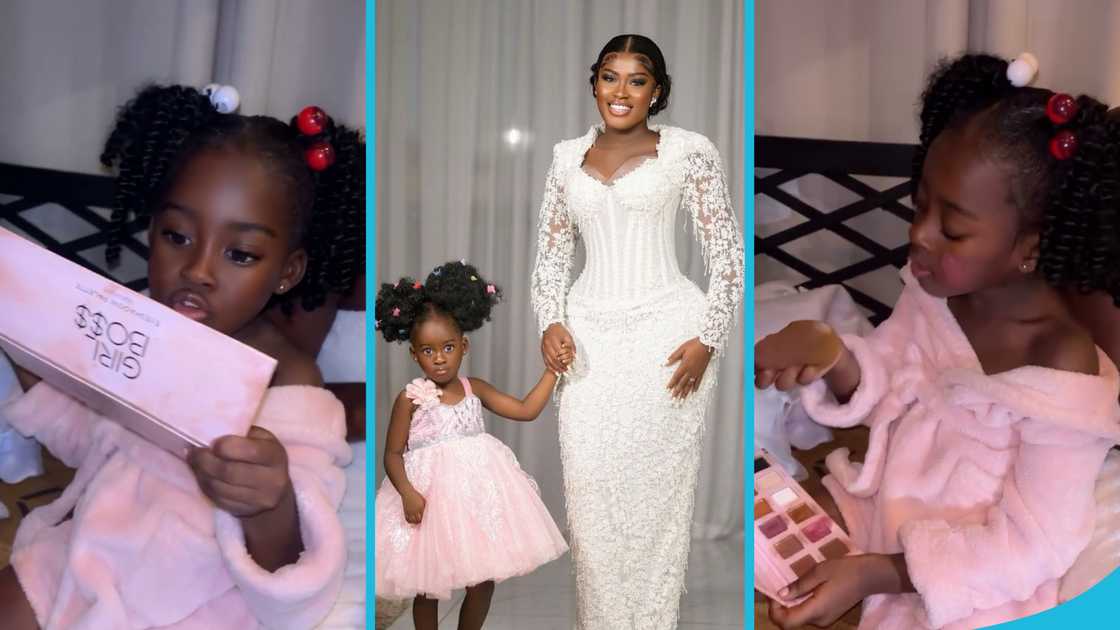 Island Frimpong, Fella Makafui, makeup, Island's 4th birthday, Medikal and Fella