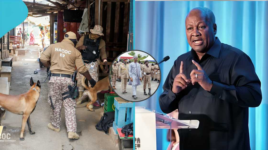 NACOC recruitment, Mahama approves 1,200 NACOC personnel, Narcotics Control Commission, John Dramani Mahama, NACOC staffing deficit, James Agalga, NACOC district commands, Ghana border security