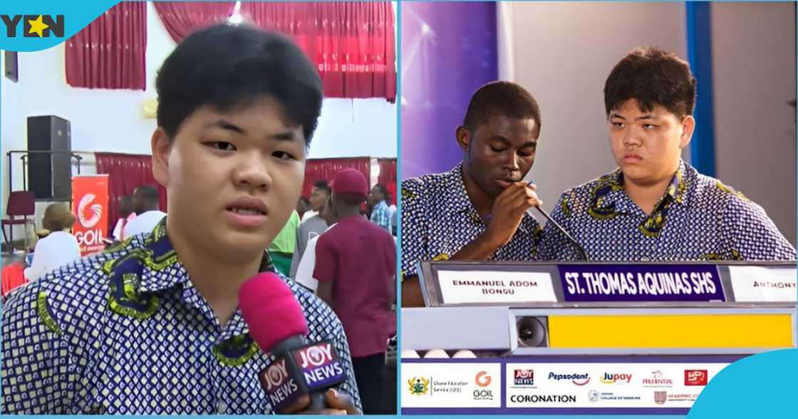 A photo of Anthony Tang, an NSMQ contestant for St Thomas Aquinas.