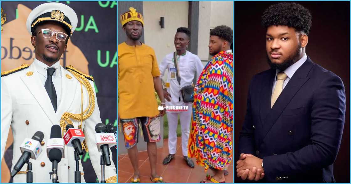 Photo of Cheddar and Otumfuo's son Photo of Cheddar and Otumfuo's son