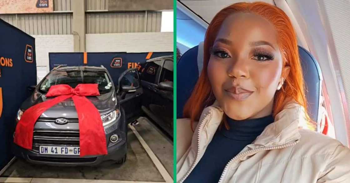 A young lady started 2024 beautifully by buying herself a car. A young lady started 2024 beautifully by buying herself a car.