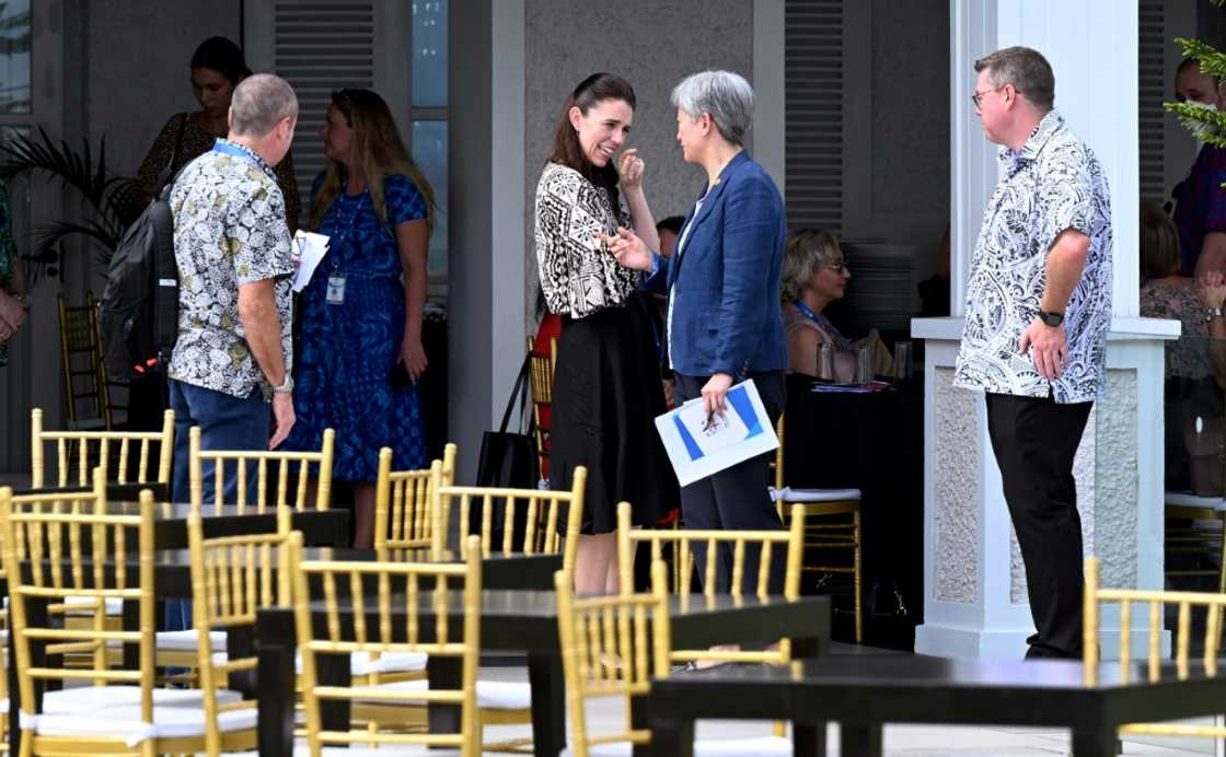 The leaders are gathered at Suva's luxurious Grand Pacific Hotel