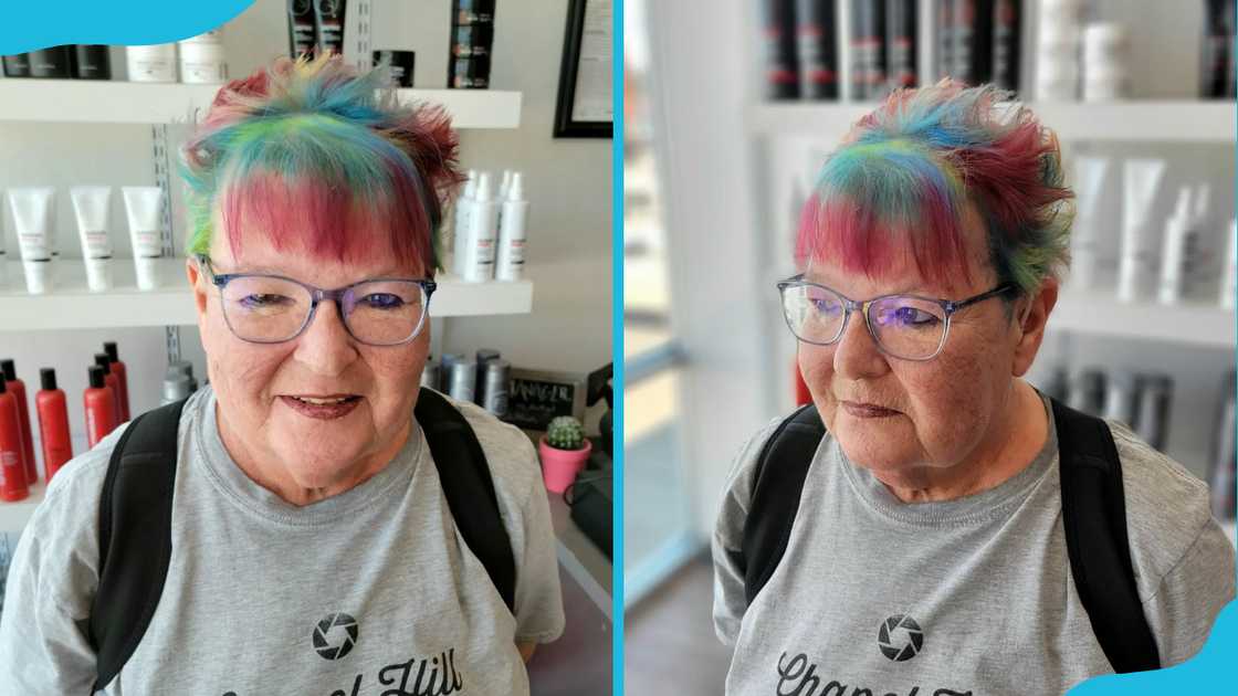 Colourful spiky hairstyle Colourful spiky hairstyle