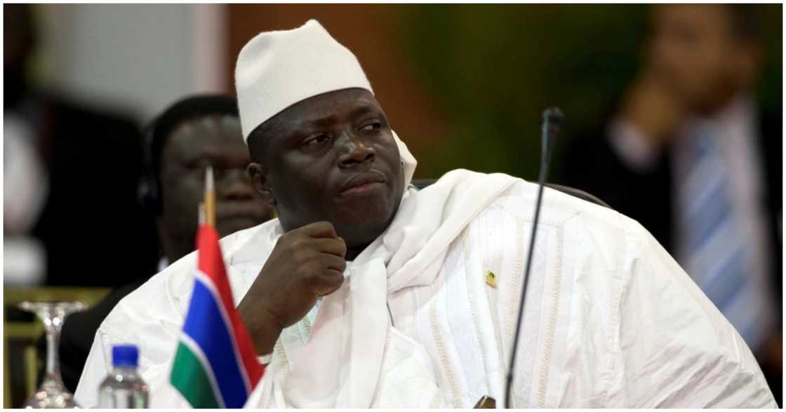 Former president of Gambia, Yahya Jammeh Former president of Gambia, Yahya Jammeh