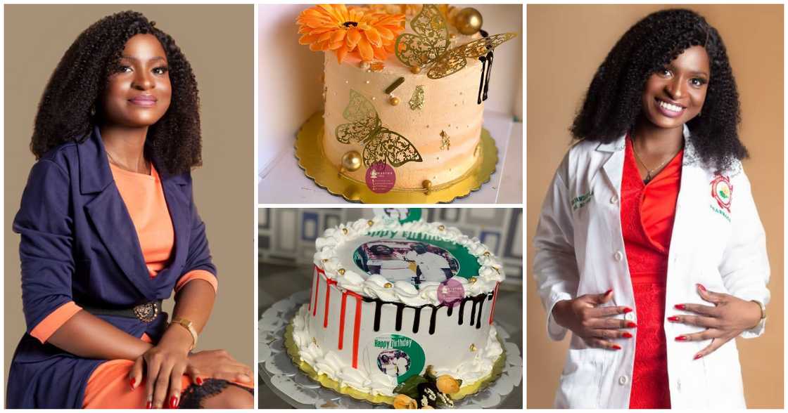 Ghanaian lady known as Nancy Afotey shares her journey to becoming a doctor of Pharmacy and a Cake business owner