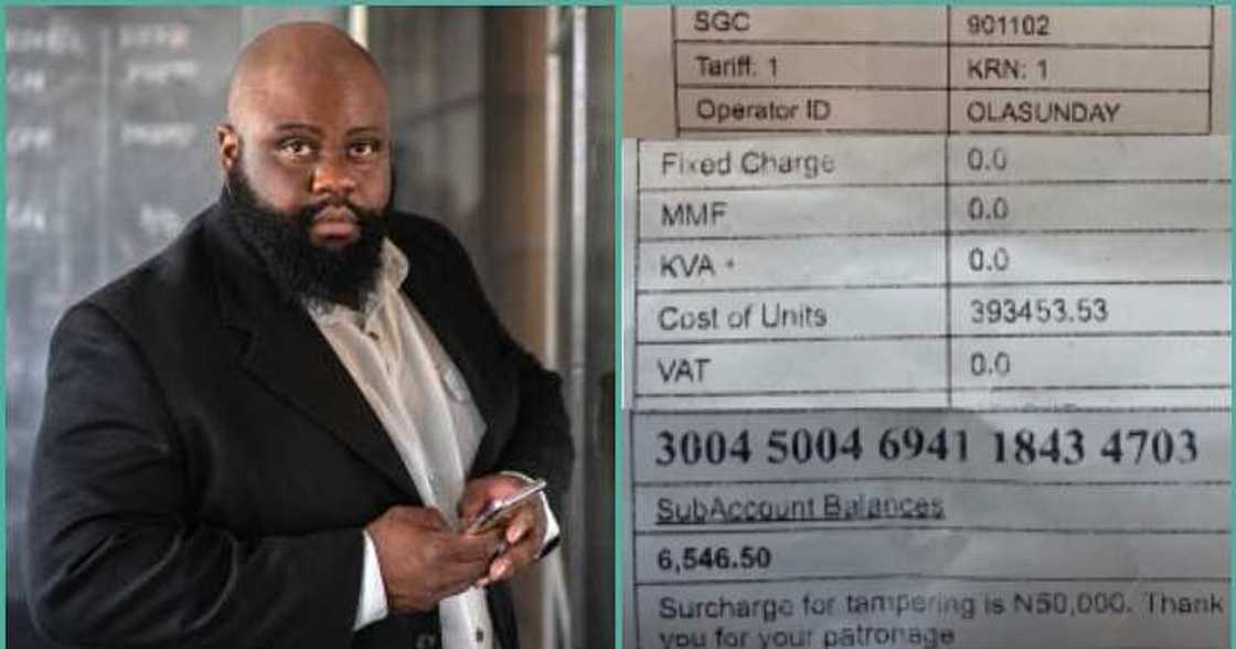 Man displays number of electricity units he was given for N400k Man displays number of electricity units he was given for N400k