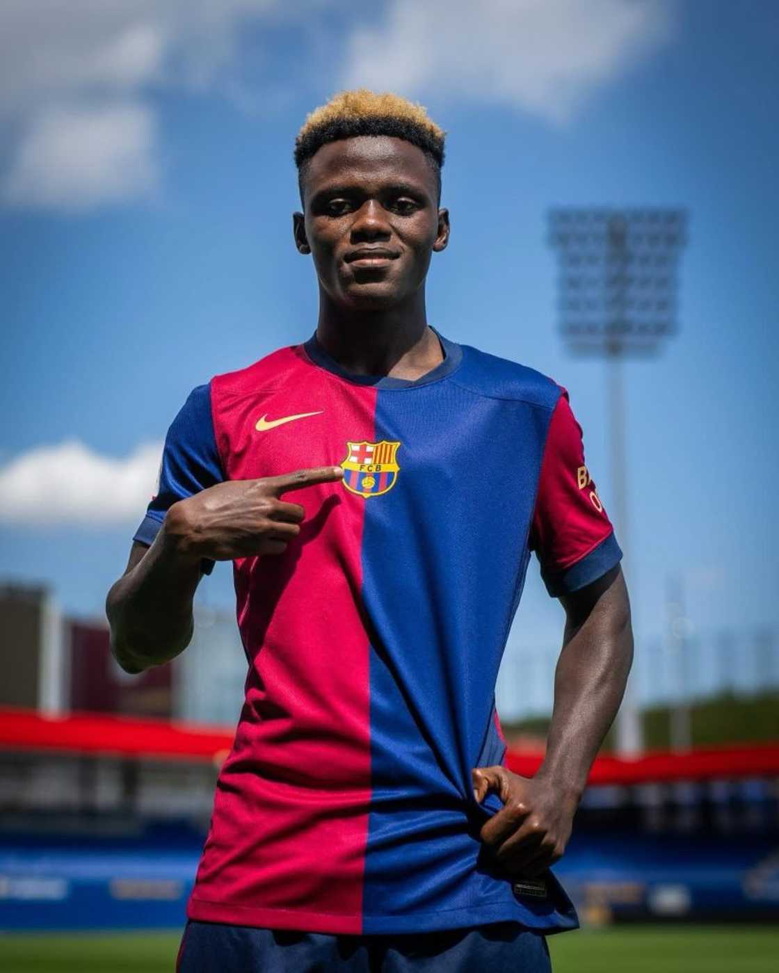Abdul Aziz Issah at Barcelona B, Aziz Issah career