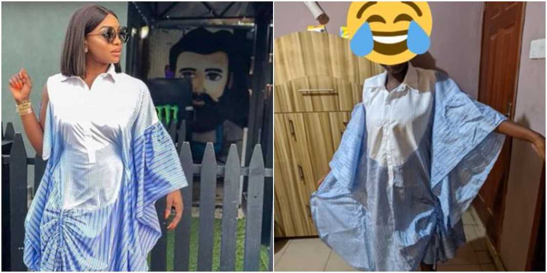 Nigerian lady shows dress her husband ordered for her and what was delivered, many react Nigerian lady shows dress her husband ordered for her and what was delivered, many react