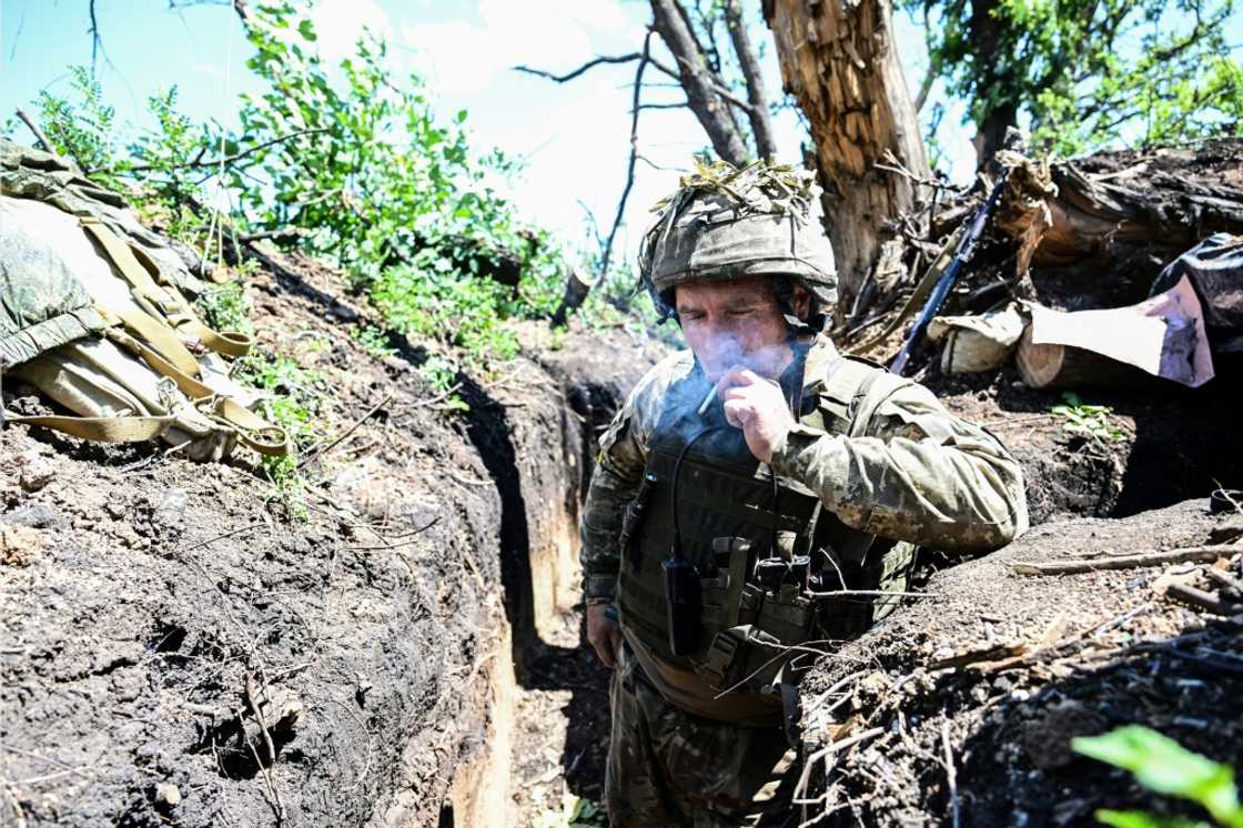 Ahil, the head of the unit, says he has been fighting in the Donbas since 2014 when Russia-backed separatists first seized control of part of the territory Ahil, the head of the unit, says he has been fighting in the Donbas since 2014 when Russia-backed separatists first seized control of part of the territory