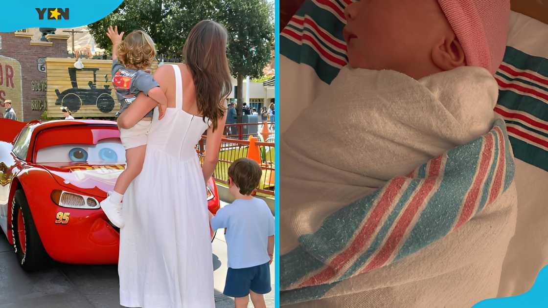 Levi Joseph, Elijah Jude, with their mother (L), and Rae Florence