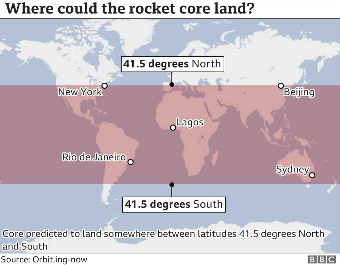 Ghana, Nigeria could be hit from space by debris of Chinese Rocket this weekend