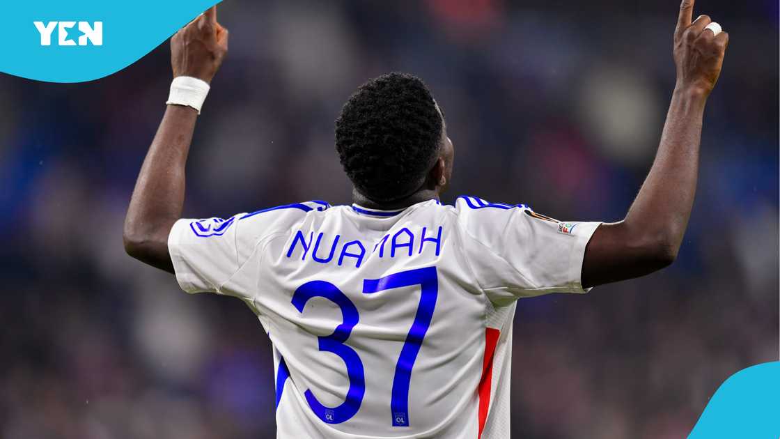 Ernest Nuamah Scores Brace as Lyon Cruise Into Europa League Quarters Ernest Nuamah Scores Brace as Lyon Cruise Into Europa League Quarters