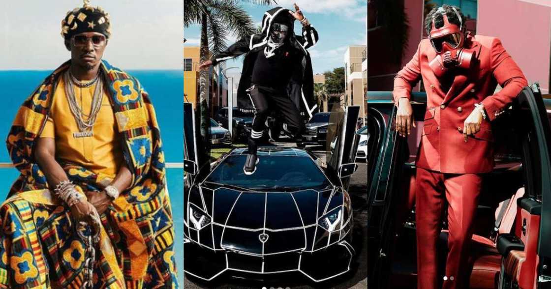 Nana Cheddar shows off his sartorial selection and luxurious whips Nana Cheddar shows off his sartorial selection and luxurious whips