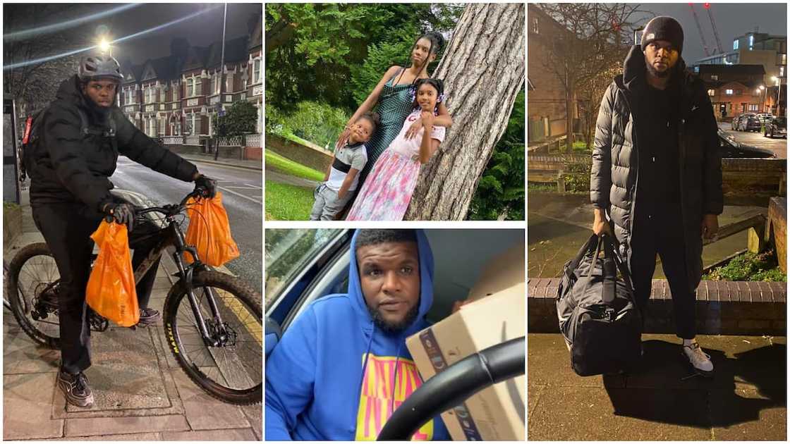 The man is also gathering Christmas gifs for kids. The man is also gathering Christmas gifs for kids.