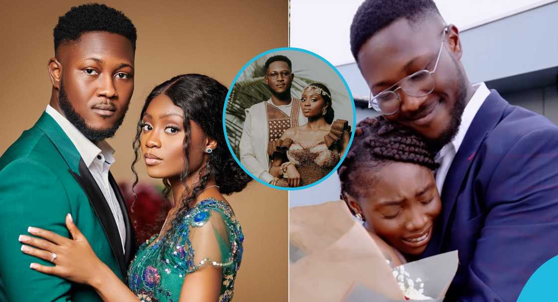 Ghanaian bride Rebecca Agyemang and her husband Ghanaian bride Rebecca Agyemang and her husband