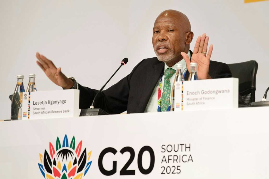 South African Reserve Bank Governor Lesetja Kganyago, seen in February, told reporters that ongoing bilateral trade talks were a resource-intensive process