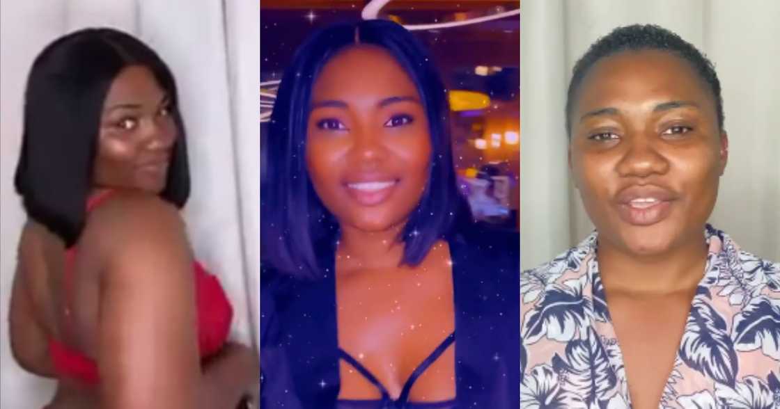 Abena Korkor flexes her pretty face after flaunting her curves with beads in bedroom video Abena Korkor flexes her pretty face after flaunting her curves with beads in bedroom video