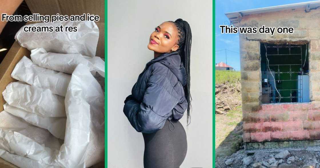 Woman improves home Woman improves home