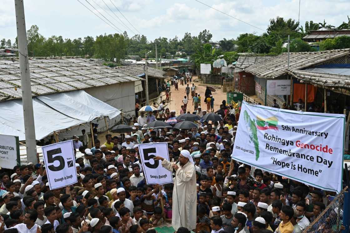 There are nearly a million Rohingya, half of them under 18, in the camps There are nearly a million Rohingya, half of them under 18, in the camps