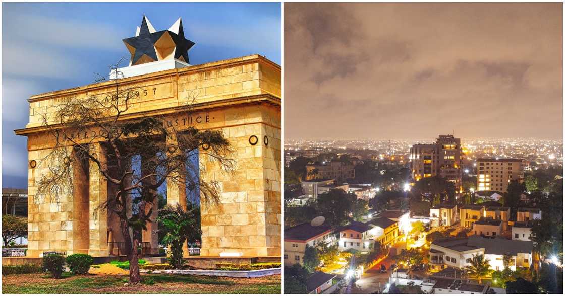 Photos of places and monuments in Accra