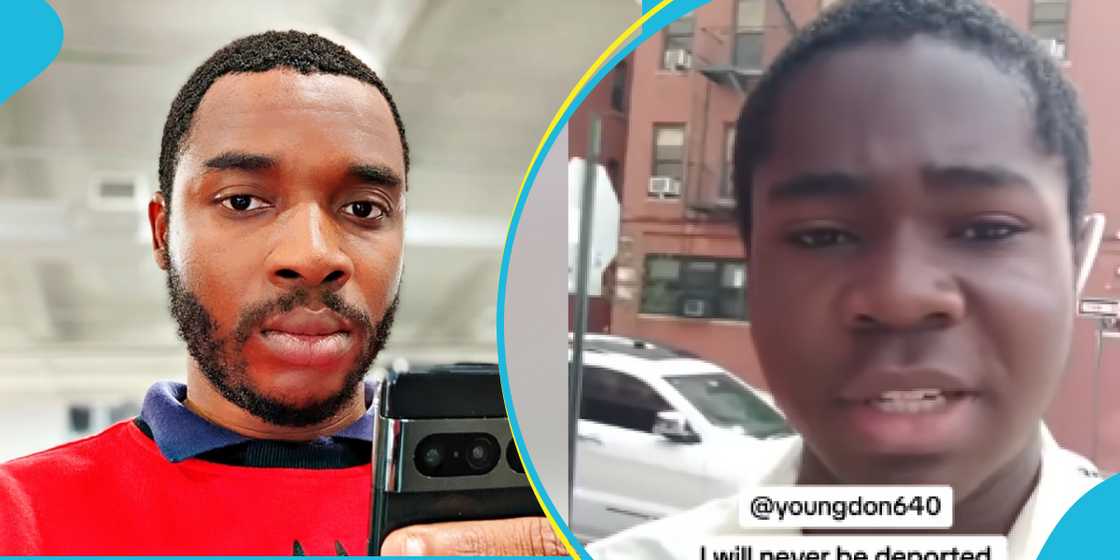 Photo of Twene Jonas and Ghanaian man Photo of Twene Jonas and Ghanaian man