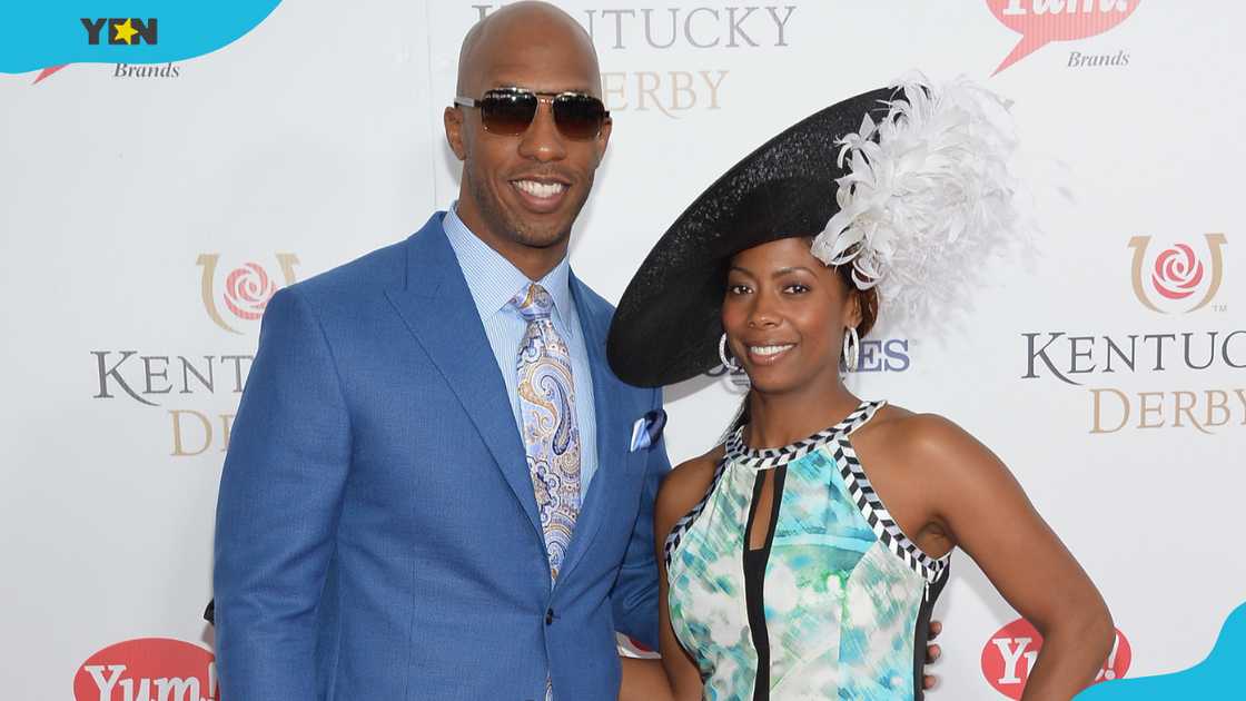 Chauncey Billups and Piper Billups at the 140th Kentucky Derby Chauncey Billups and Piper Billups at the 140th Kentucky Derby
