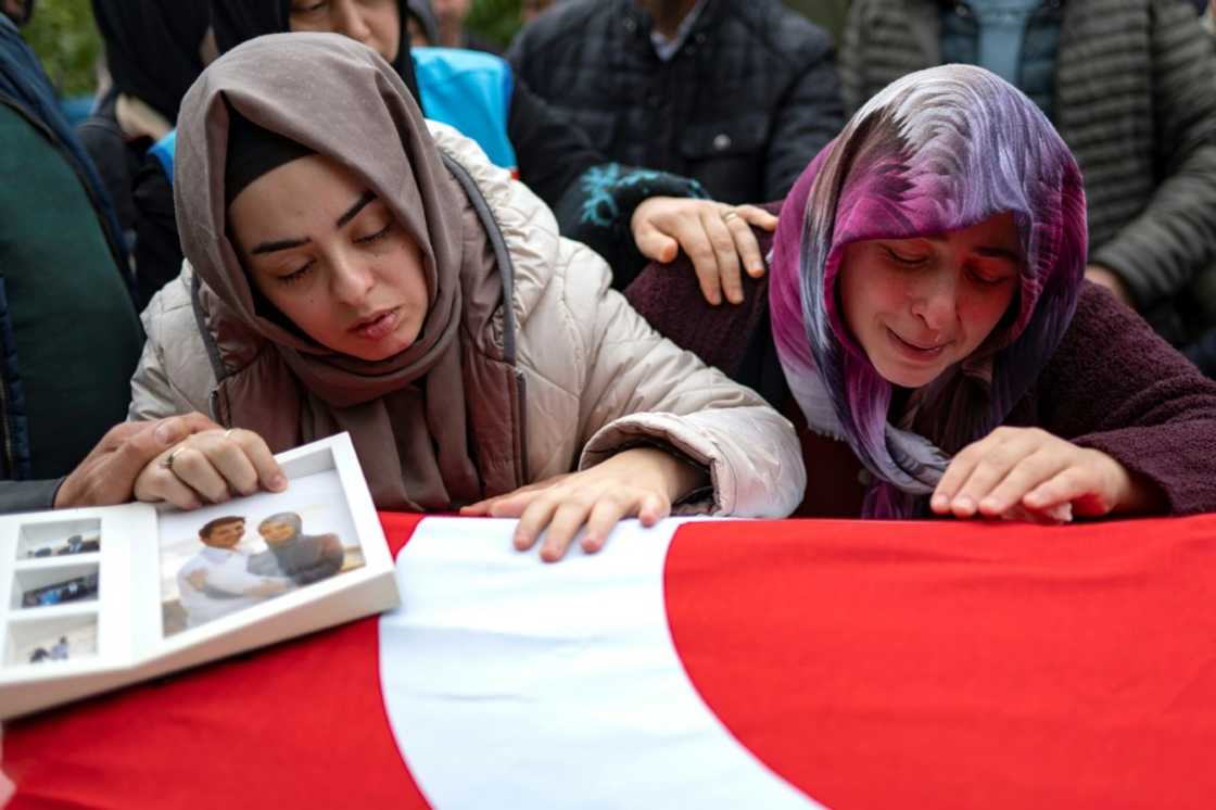 Funeral services were held in the village of Ahatlar on Sunday