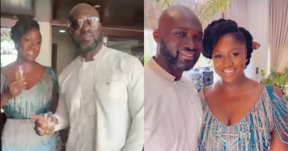 Akufo-Addo’s Daughter Orders her Husband Jumah to take off his Glasses in new video Akufo-Addo’s Daughter Orders her Husband Jumah to take off his Glasses in new video