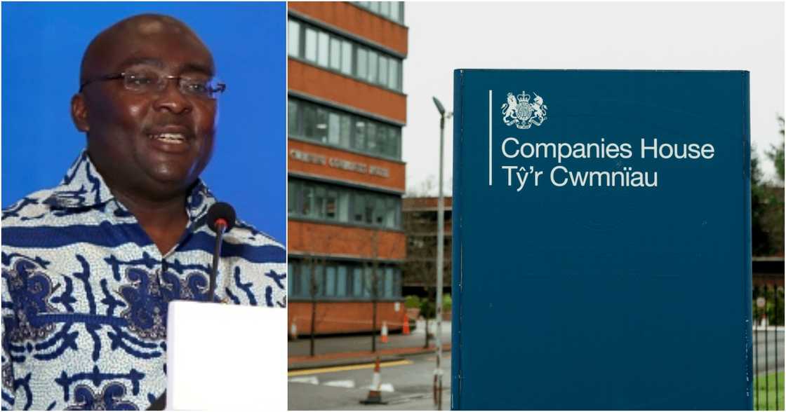 Vice president Bawumia says the information about him on the UK Companies House website is an error Vice president Bawumia says the information about him on the UK Companies House website is an error