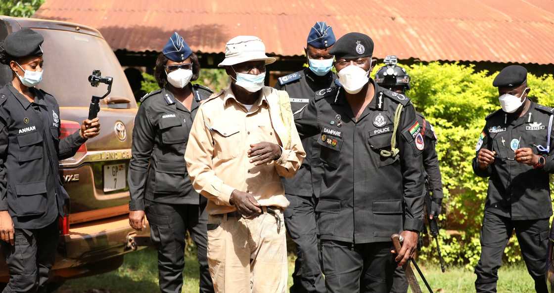 Members of the country's police force Members of the country's police force