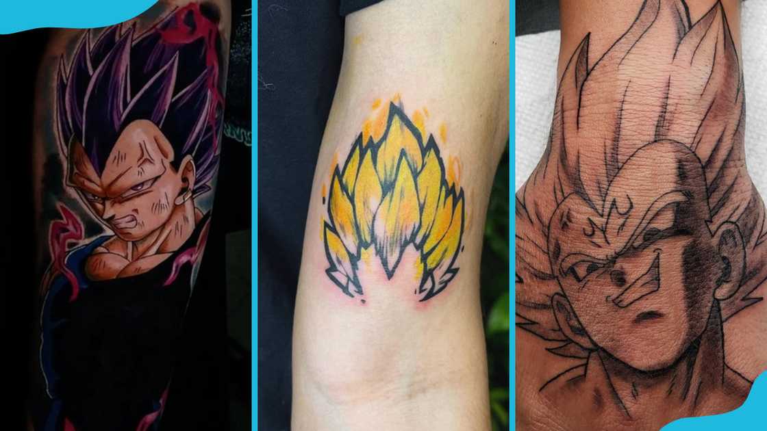 Vegeta hair tattoo ideas