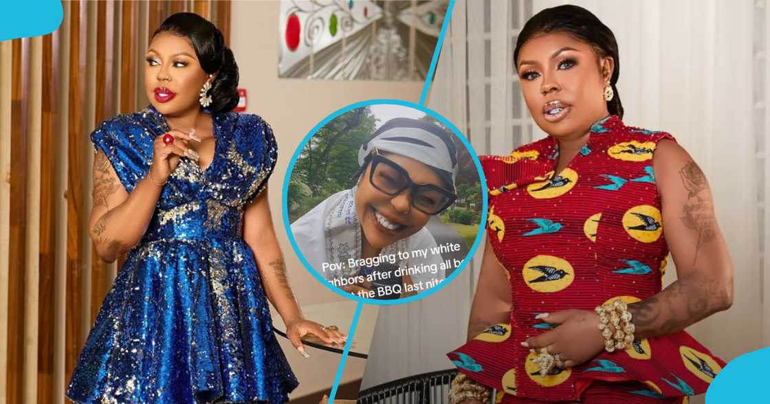 Afia Schwarzenegger and Adom Kyei Duah Afia Schwarzenegger and Adom Kyei Duah