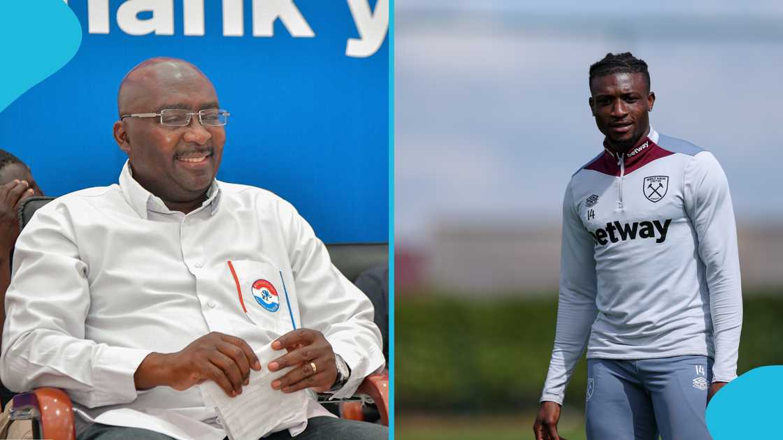 Dr Mahamudu Bawumia, Mohammed Kudus, Tottenham Hotspur, West Ham United FC. Dr Mahamudu Bawumia, Mohammed Kudus, Tottenham Hotspur, West Ham United FC.