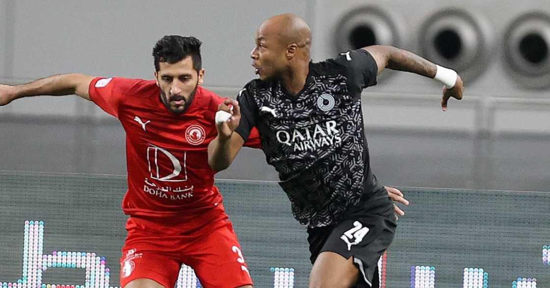 Andre Ayew in action for Al Sadd. SOURCE: Twitter/ @AlsaddSC Andre Ayew in action for Al Sadd. SOURCE: Twitter/ @AlsaddSC