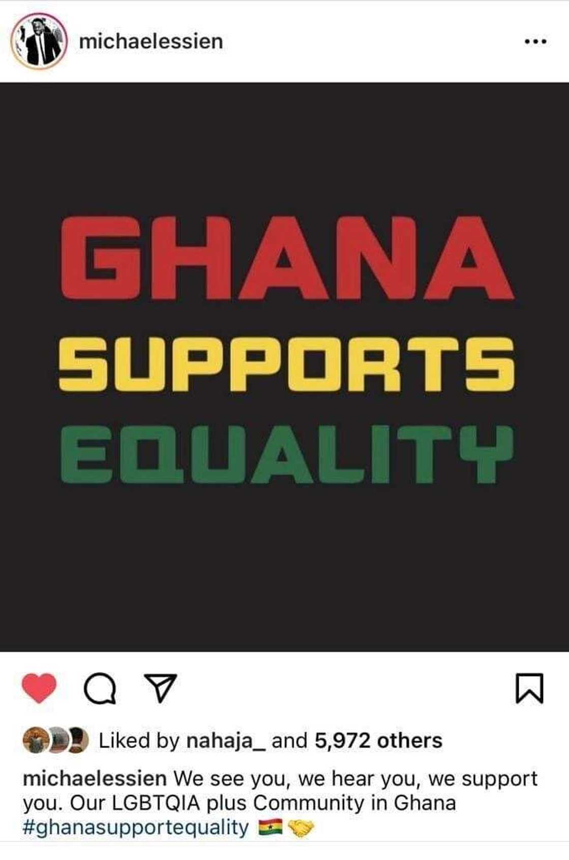 Michael Essien: Ghanaians insults for Black Stars midfielder for supporting gay rights in Ghana (Photo credit: Twitter, Instagram/Michael Essien) Michael Essien: Ghanaians insults for Black Stars midfielder for supporting gay rights in Ghana (Photo credit: Twitter, Instagram/Michael Essien)