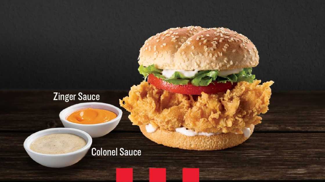 KFC menus