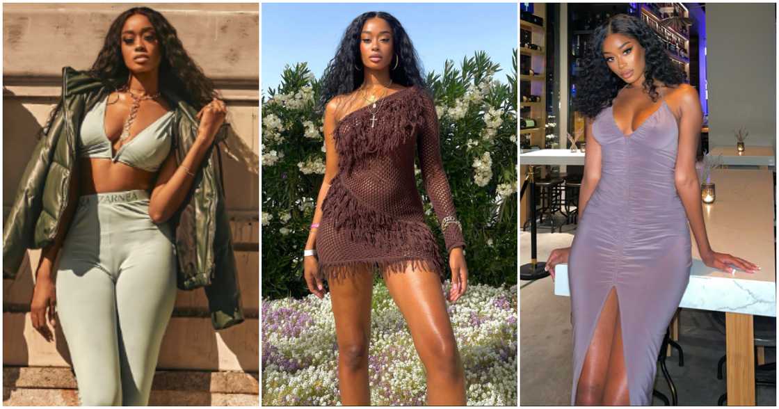 Young stunner shows off her amazing height and figure. Young stunner shows off her amazing height and figure.